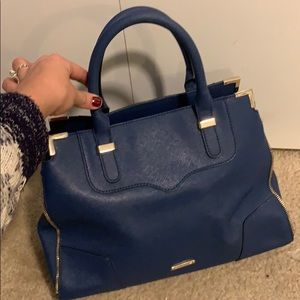 Rebecca Minkoff cobalt blue satchel w/ long strap